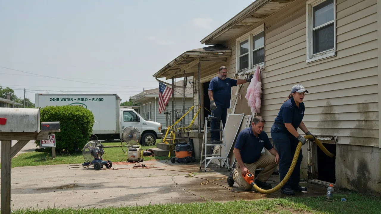 Water Damage Repair in Bentonville, OH near me